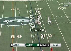 Kylen Granson uses juke button on defender for additional yardage after the catch