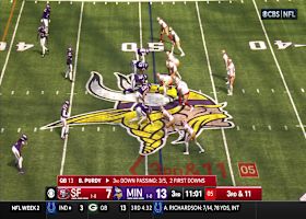 Pat Jones II's third-down sack of Purdy is bookended by fishing celebration