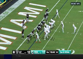 De'Von Achane's third TD run of 2024 boosts Dolphins' lead to 23-12 vs. Raiders