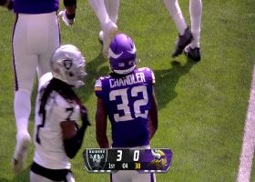 Ty Chandler gashes Raiders defense on 16-yard burst to cap first quarter