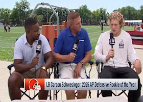 Browns LB Carson Schwesinger on following up his '25 DROY season in his sophomore year | 'Inside Training Camp Live'