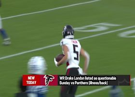Drake London (illness/back) listed as questionable vs Panthers | 'The Insiders'