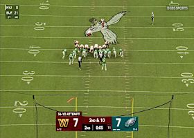 Jake Moody's 56-yard FG gives Commanders a 10-7 lead vs. Eagles at halftime