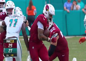 James Conner drags Dolphins defense to put Cardinals in field goal range.