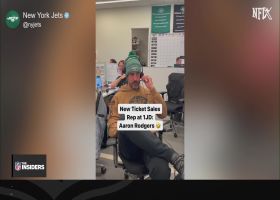 Aaron Rodgers takes on role as Jets' ticket sales rep