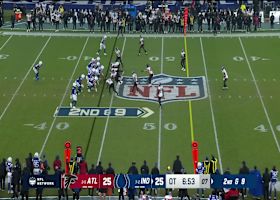 Tyler Warren's over-the-shoulder 23-yard grab gets Colts into Falcons territory