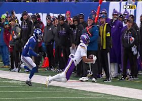 Incredible toe-tap! Justin Jefferson hauls in incredible 21-yard sideline grab from Brosmer