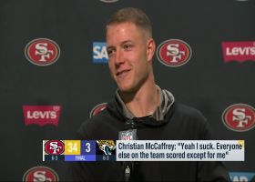 Christian McCaffrey jokes with media following 49ers Week 10 win