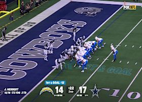 Justin Herbert's second rushing TD of 2025 gives Bolts a 20-17 lead vs. Dallas