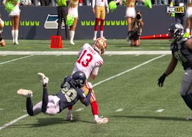 Julian Love's sack of Purdy comes thanks to safety blitz call by Seahawks