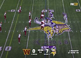 Jordan Addison hauls in 21-yard pass from McCarthy