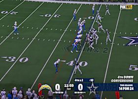 Prescott's 28-yard connection with Pickens moves chains on fourth-and-2