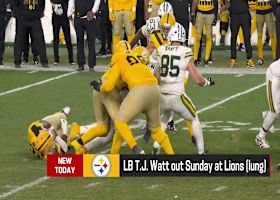 T.J. Watt (lung) Out vs. Lions | 'The Insiders'
