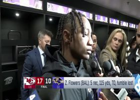 Zay Flowers reacts to AFC Championship Game loss vs. Chiefs
