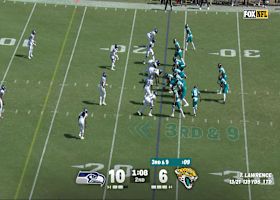 DeMarcus drops Trevor in a meeting of the Lawrences