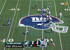Dexter Lawrence ends Giants' chaotic pursuit of Hurts for a 14-yard sack