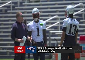 A.J. Brown takes the practice field for the first time as a New England Patriot | 'The Insiders'