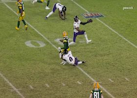 Melton mishandles Clayton Tune's first pass for a Humphrey INT