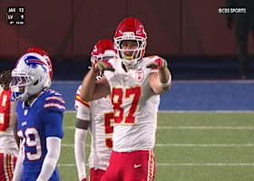 Mahomes' 28-yard connection with Kelce gets Chiefs closer to midfield vs. Bills