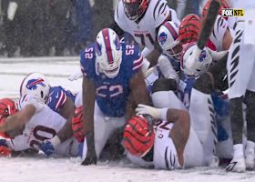 Chase Brown ends Bengals opening 14-play drive with TD in snow