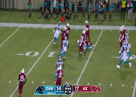Jimmy Horn Jr. jukes his way for a 17-yard catch-and-run gain