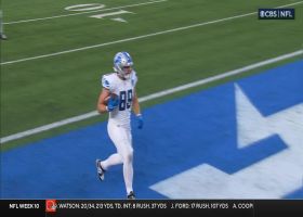 Goff's 25-yard TD pass to Brock Wright gives Lions 37-31 lead in fourth quarter