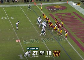 Saquon Barkley converts 2-Pt conversion, eclipses 100 yards