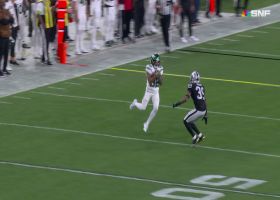 Zach Wilson's 25-yard pass connects with Gipson on wheel route