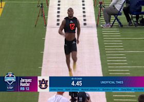 Jarquez Hunter runs official 4.44-second 40-yard dash at 2025 combine