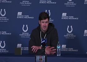 Daniel Jones reacts to his two-year, $88M contract extension with Colts