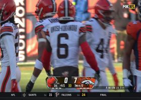 Myles Garrett engulfs Javonte Williams for TFL