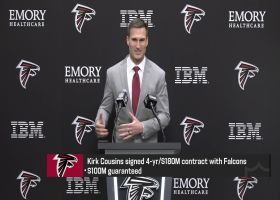 Kirk Cousins addresses the Atlanta media for his first time as a Falcon