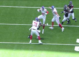 Theo Johnson's ambitious hurdle after catch gets Giants-Texans off to sizzling start