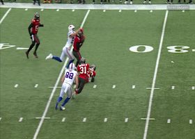 Tip drill! SirVocea Dennis picks off Josh Allen's fourth-down pass