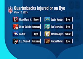 QBs injured or on Bye in Week 12 | 'NFL Fantasy Live'