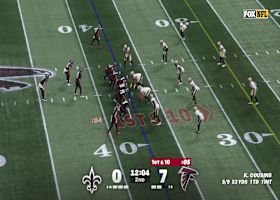 Bijan Robinson shows his shiftiness on a 12-yard rush