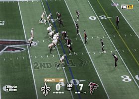 Kentavius Street sacks Tyler Shough for a 7-yard loss