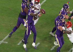 Ball slips from Lamar Jackson's hand for costly turnover