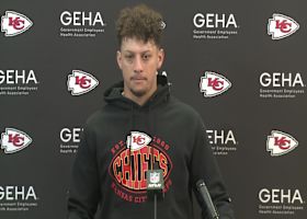 Chiefs QB Patrick Mahomes walks through team's game-winning FG drive vs. Panthers