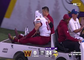 Mariota consoles Zach Ertz before being carted off for apparent injury