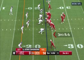 Tune in rhythm with Weaver on 13-yard sideline connection for red-zone access