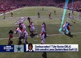 Zierlein: Guyton looks like a 'future right tackle' for Cowboys | 'Mock Draft Live'