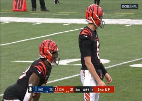 Browning goes downtown to Higgins for 46-yard completion