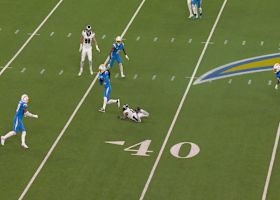 Donte Jackson jumps route to snag INT on Jalen Hurts