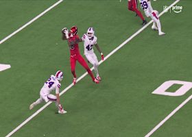 Davis Mills threads a 19-yard strike between two Bills to find Nico Collins