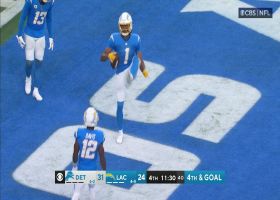 Quentin Johnston's first NFL touchdown catch brings Chargers to within one of Lions