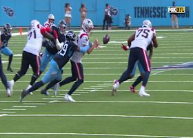 Titans LB Arden Key causes mayhem for Patriots with forced fumble to set up TEN in red-zone