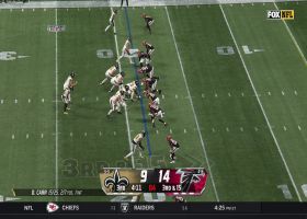 Arnold Ebiketie contains Carr for big third down sack