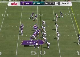 Oren Burks uses nasty swim move to earn sack of Jaren Hall