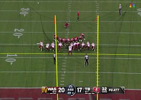 McLaughlin's 32-yard FG ties Bucs with Commanders at 20 apiece in fourth quarter